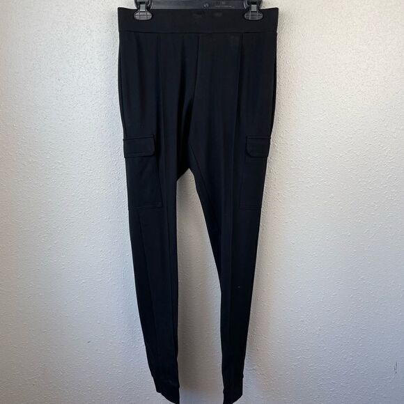 JW Styles Black Stretch Crop Pants size M EUC - Picture 3 of 6